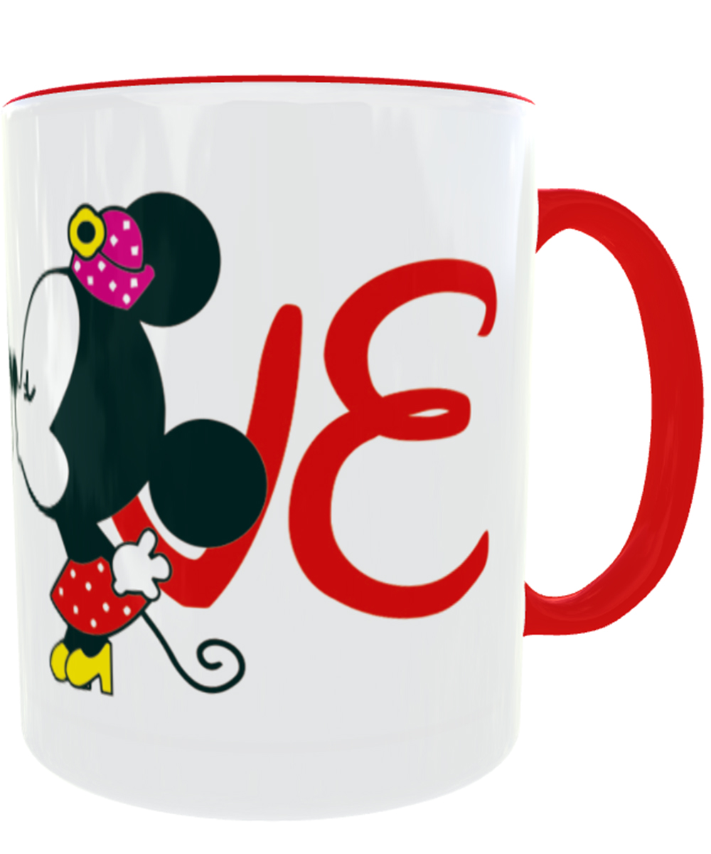 Mickey y Minnie Mouse Con Rojo - Imagen 3